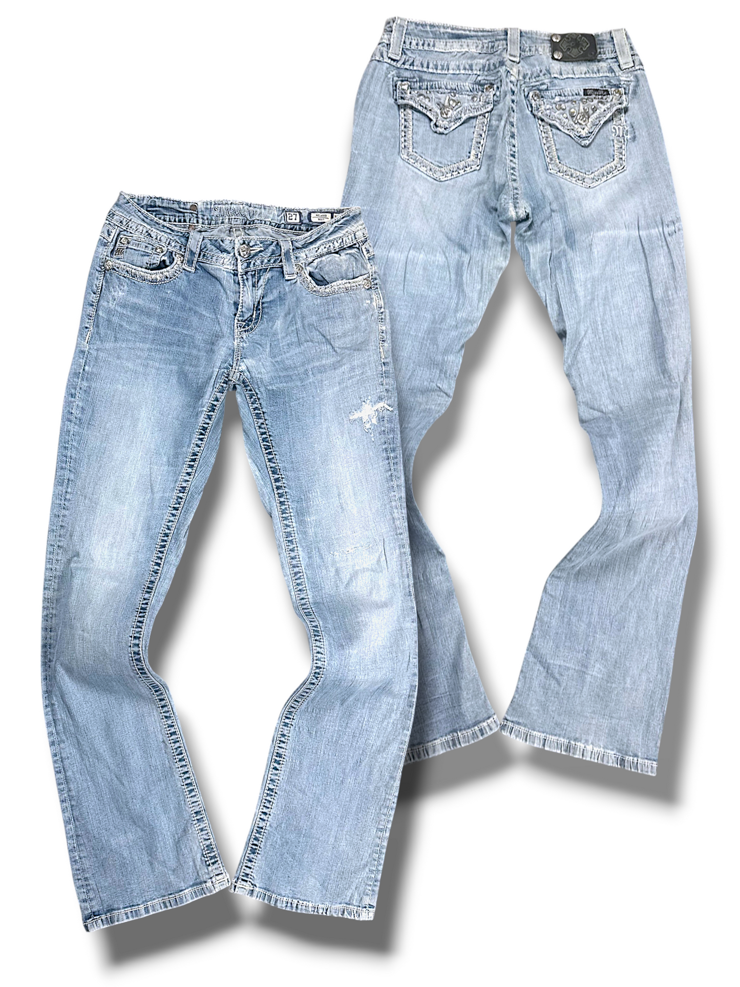 Vintage Miss Me Y2K Bootcut / Flared Damenjeans (L)