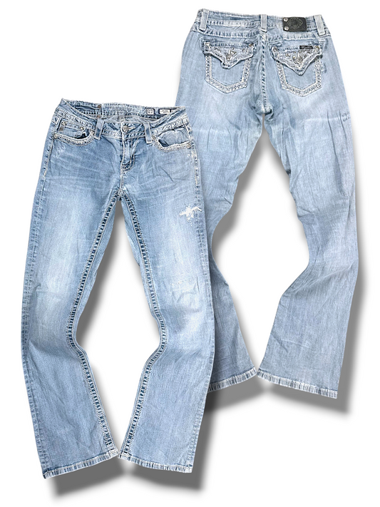 Vintage Miss Me Y2K Bootcut / Flared Damenjeans (L)