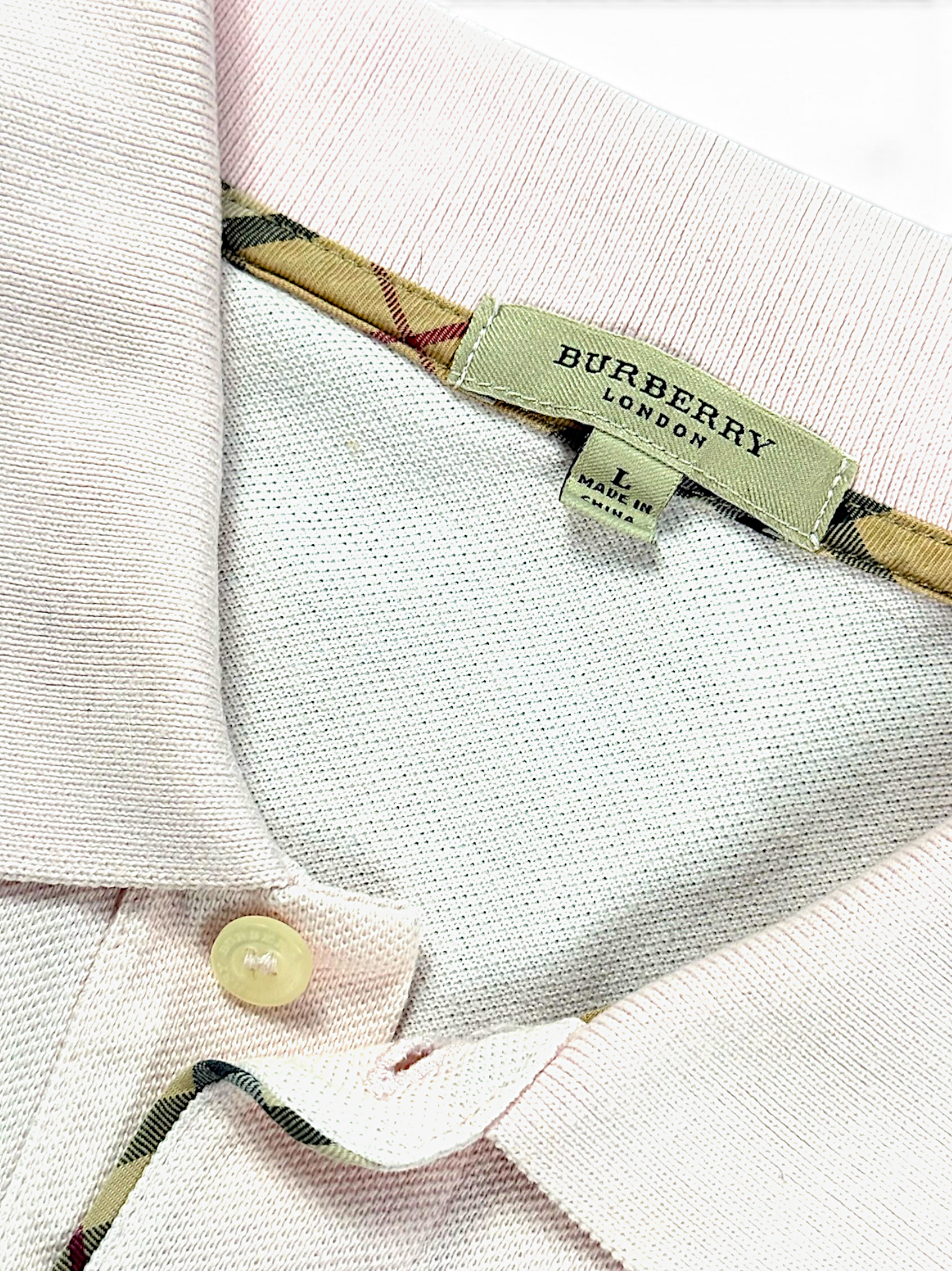 Vintage Burberry Y2K Polo (L)