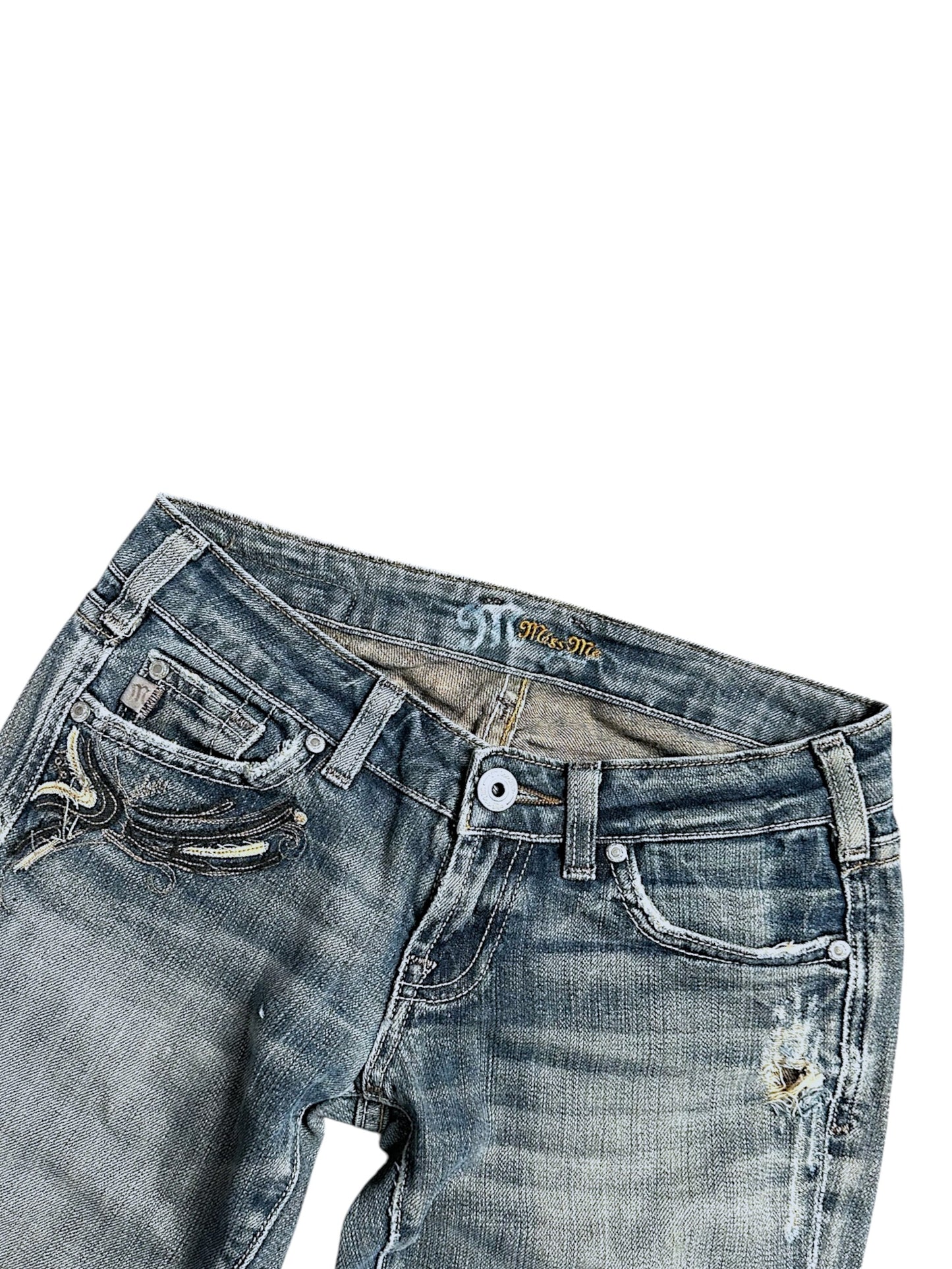 Vintage Miss Me Y2K Low Waist Bootcut / Flared Damenjeans (S)