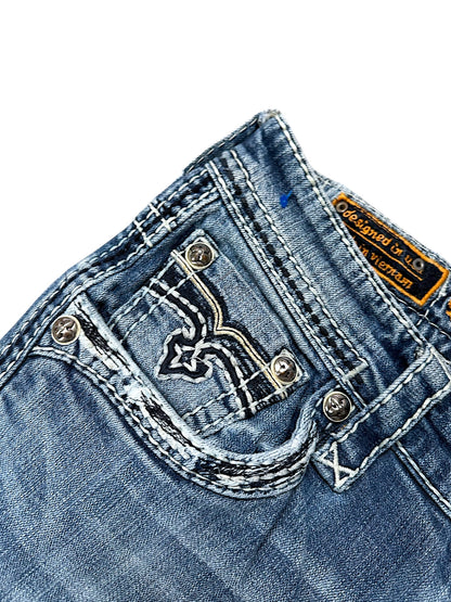 Vintage Rock Revival Straight Leg Jeans (M)
