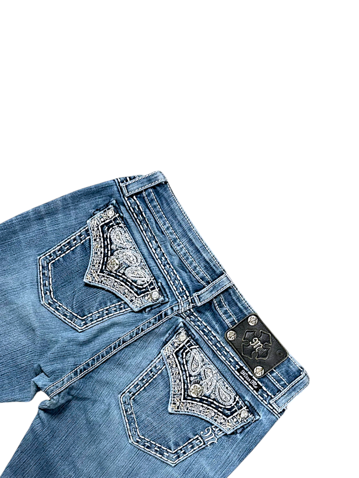 Vintage Miss Me Y2K Low Waist Bootcut / Flared Damenjeans (L)