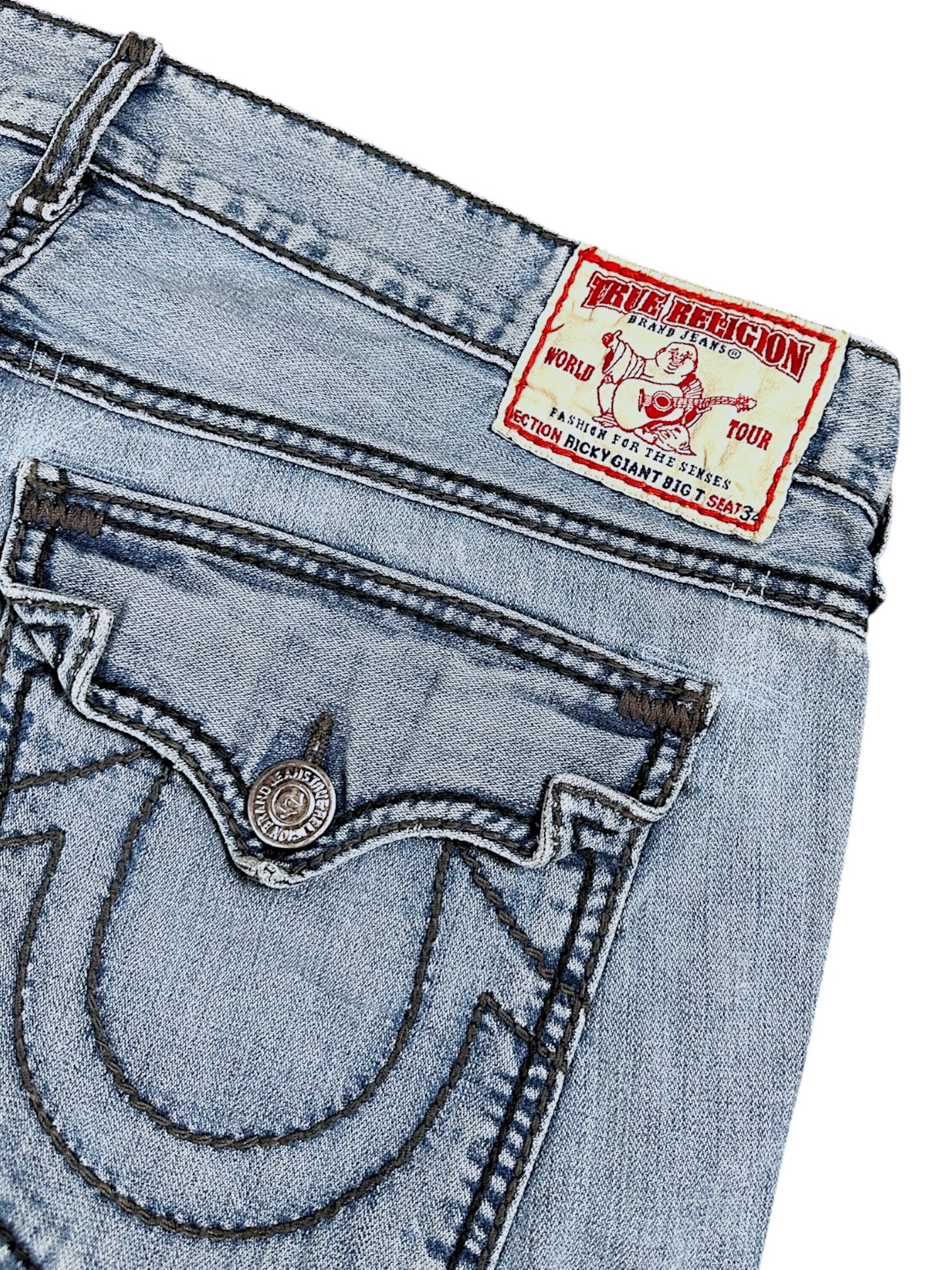 Vintage True Religion Y2K Baggy/Flared Jeans (M)