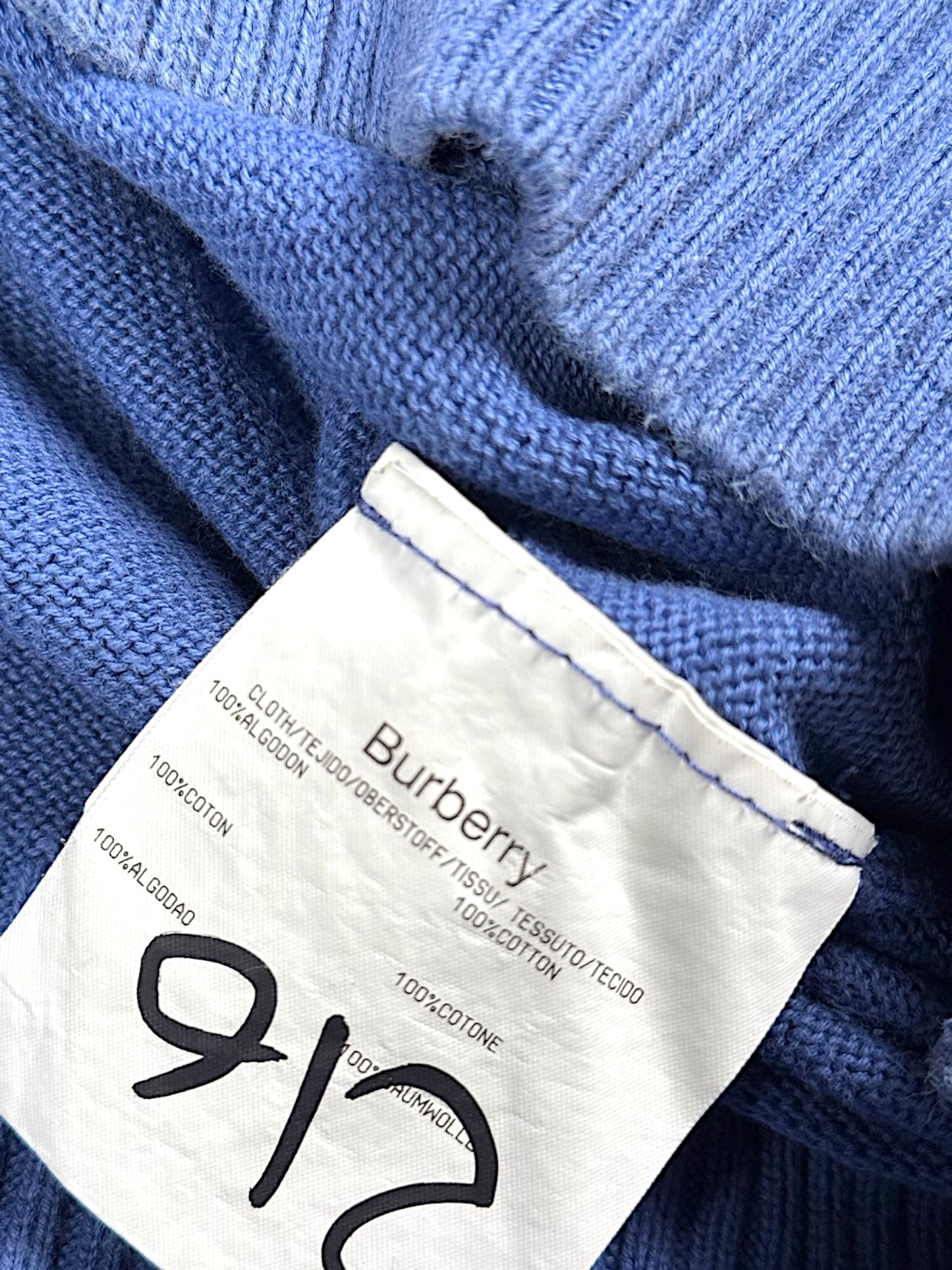 Vintage Burberry Pullover mit V-Ausschnitt (L)