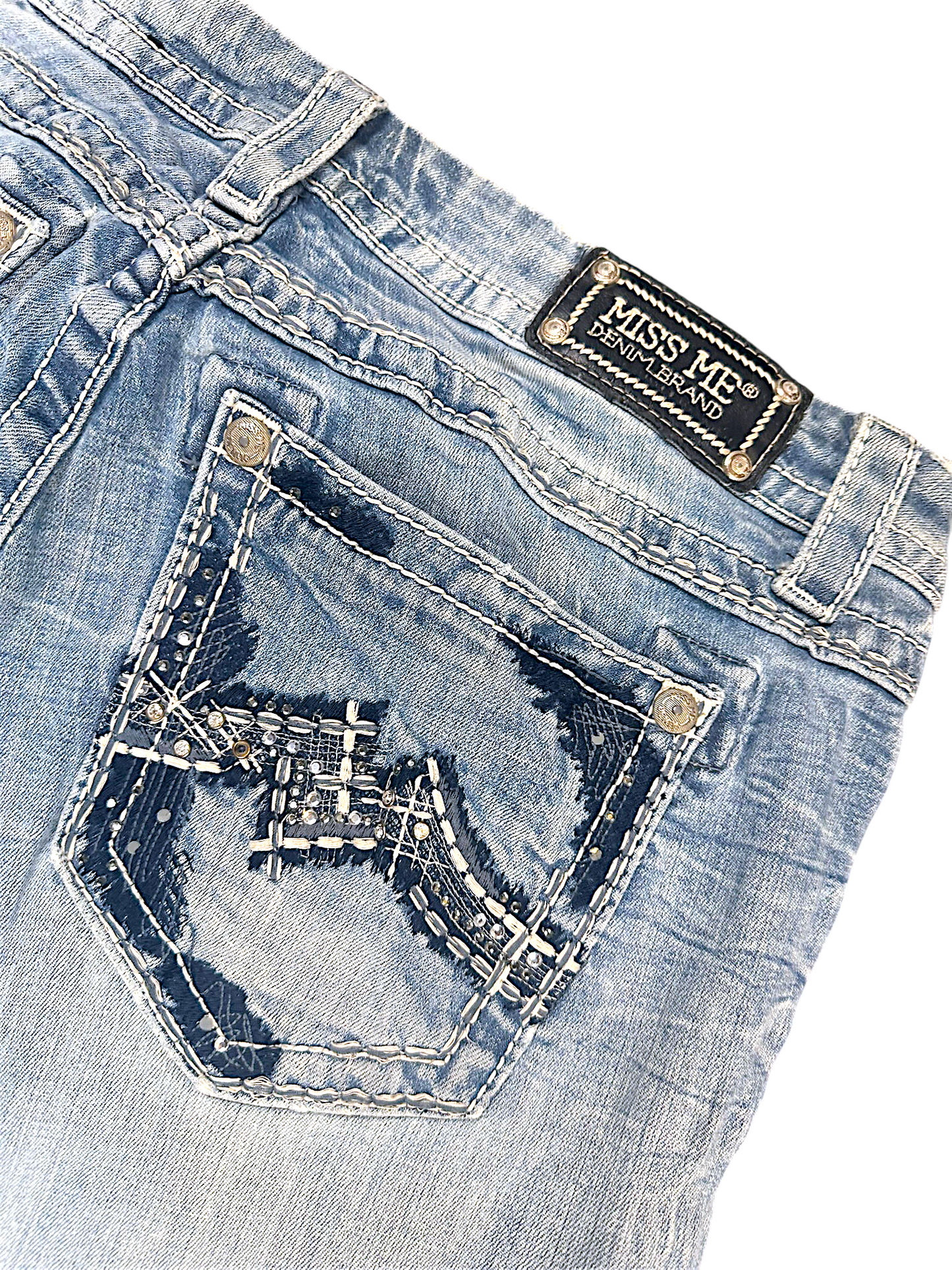 Vintage Miss Me Y2K Bootcut / Flared Damenjeans (XL)