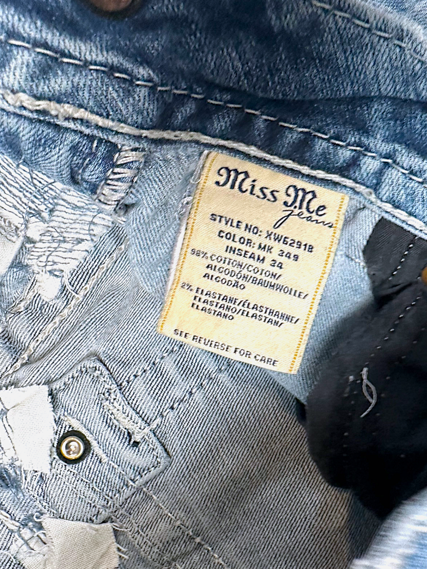 Vintage Miss Me Y2K Bootcut / Flared Damenjeans (L)