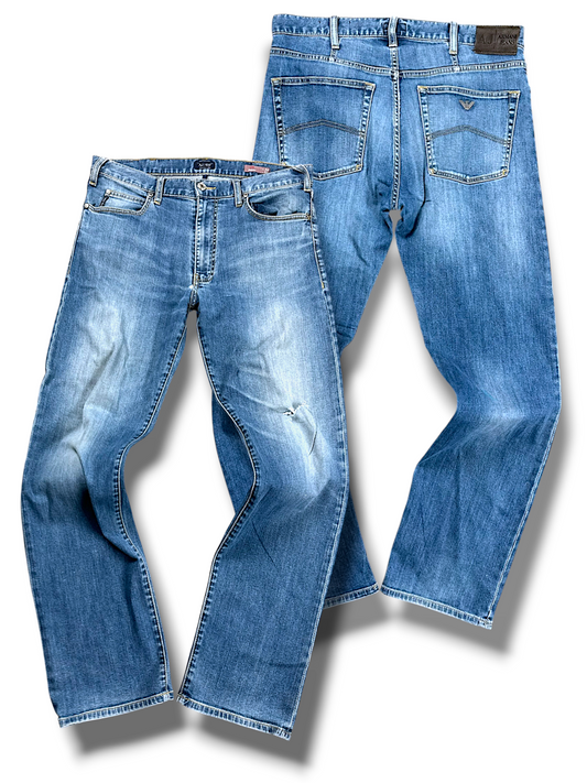 Vintage Armani Straight Leg Jeans (L)