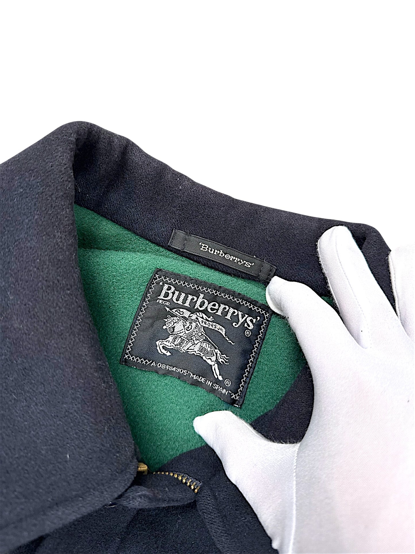 Vintage Burberry Übergangsjacke mit Kragen (M)