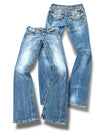 Vintage Miss Me Y2K Low Waist Bootcut / Flared Damenjeans (S)