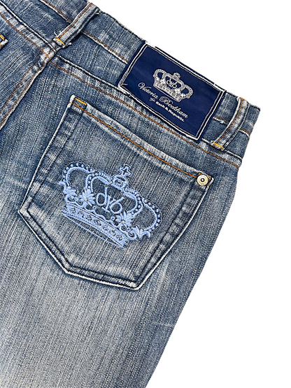 Vintage Victoria Beckham Y2K Low Waist Flared Damenjeans (L)