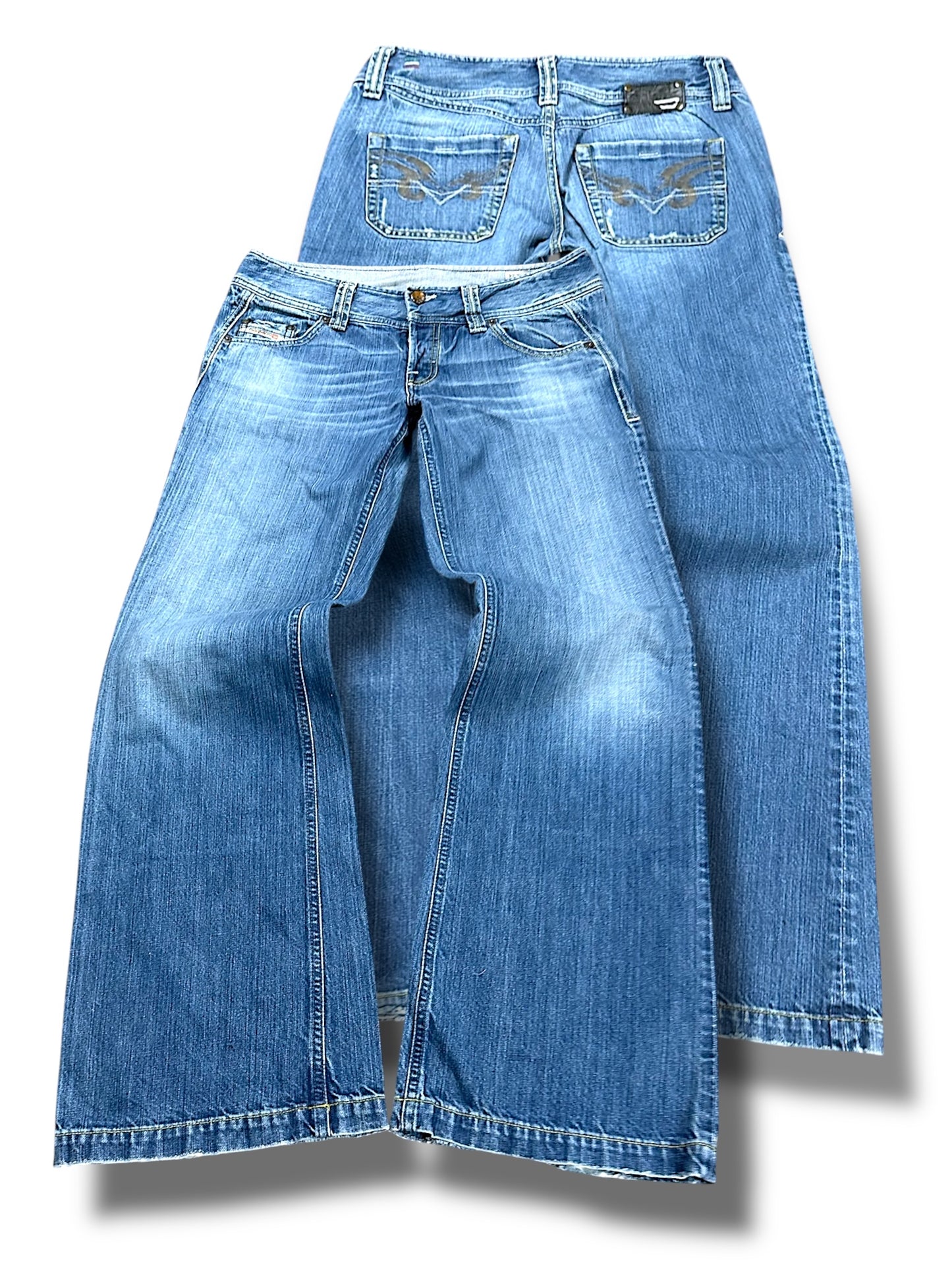 Vintage Diesel Y2K Flared Damenjeans (L)