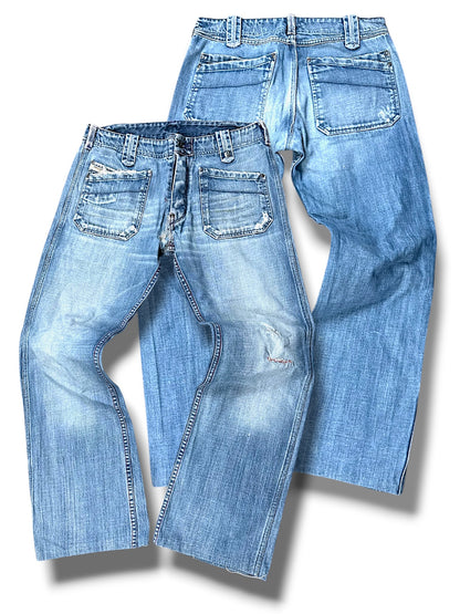 Vintage Diesel Y2K Baggy Jeans (M)