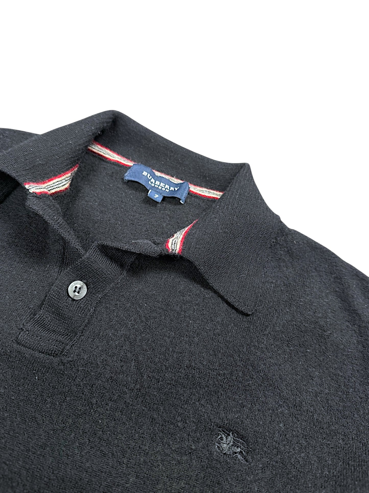 Vintage Burberry Langarm Polo (XS)