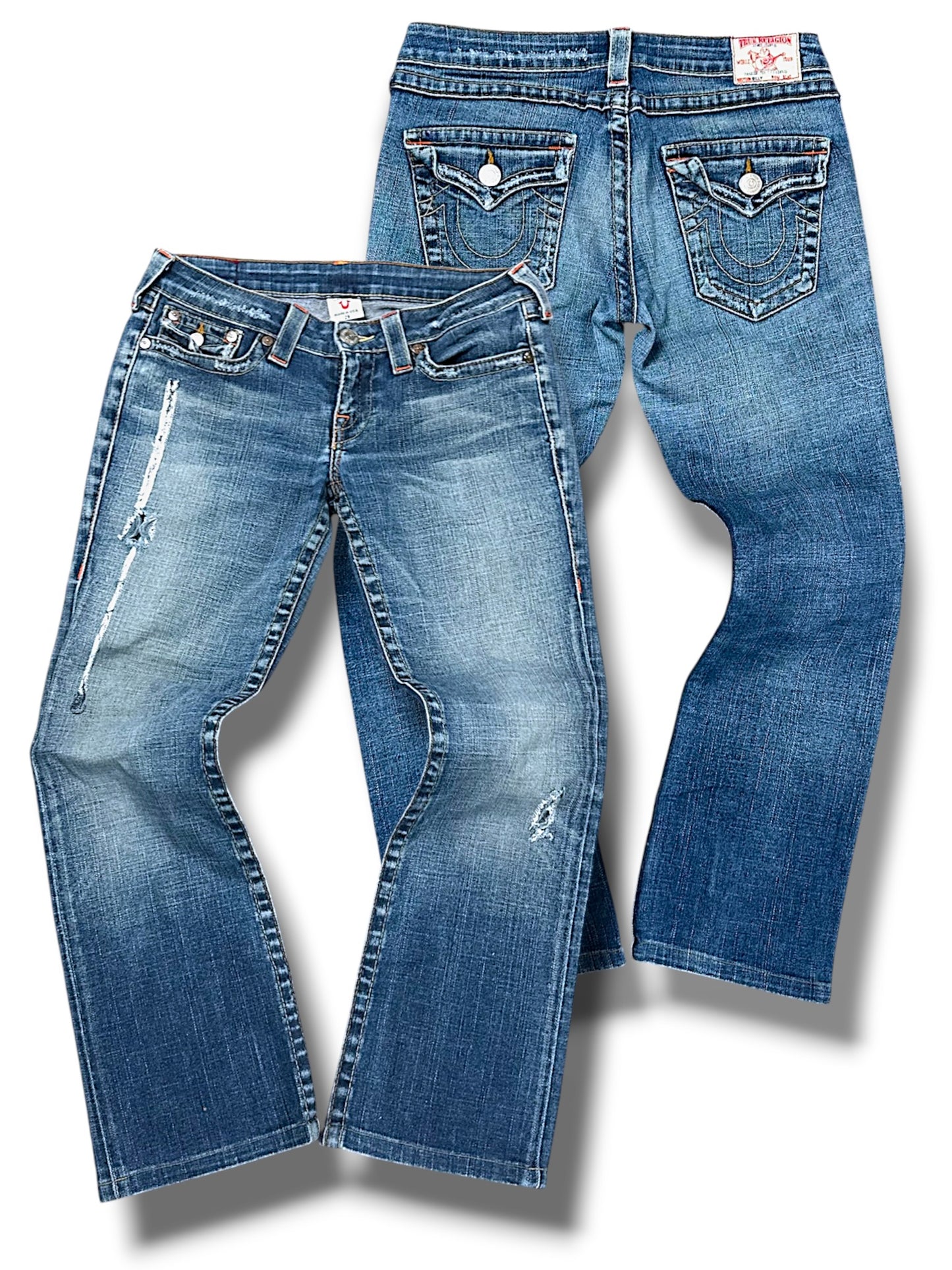 Vintage True Religion Y2K Bootcut / Flared Damenjeans (S)