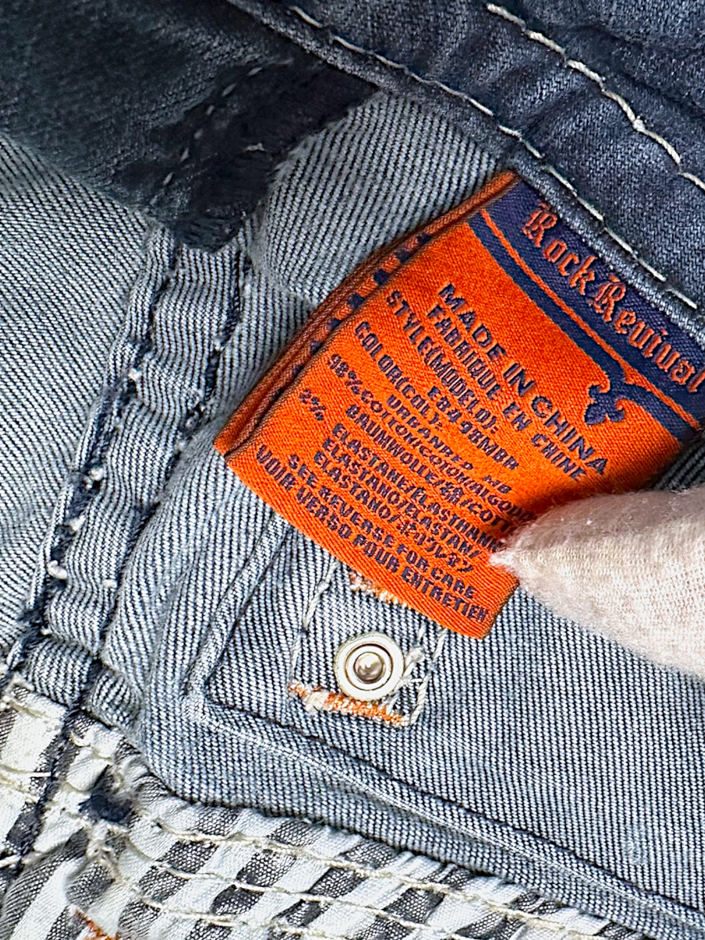Vintage Rock Revival Mid-Rise Y2K Bootcut / Flared Damenjeans (M)