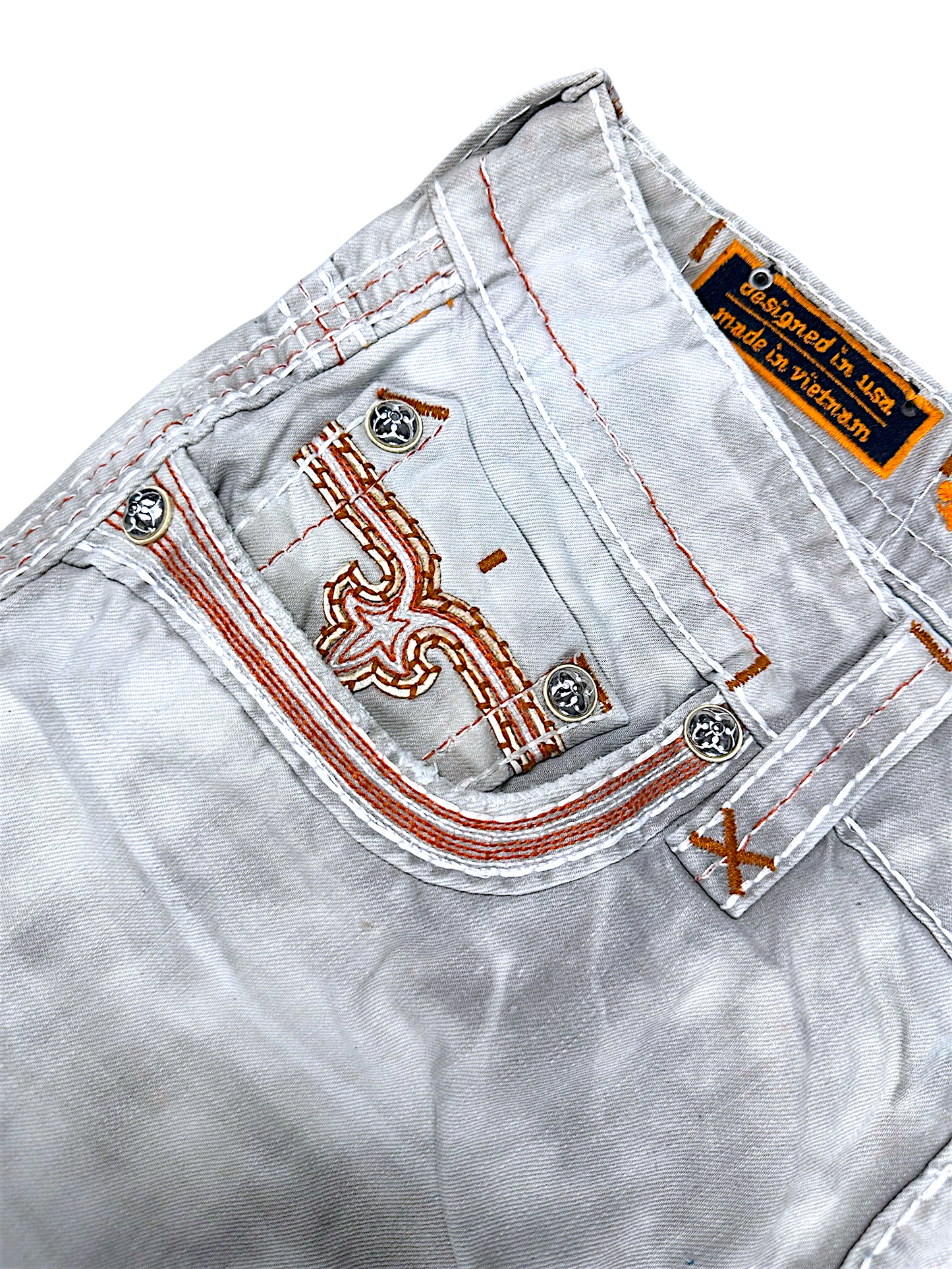 Vintage Rock Revival Y2K Straight Leg Jeans (XL)