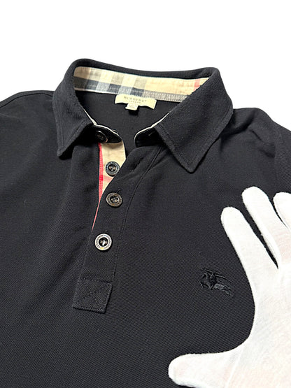 Vintage Burberry Y2K Langarm Polo (L)