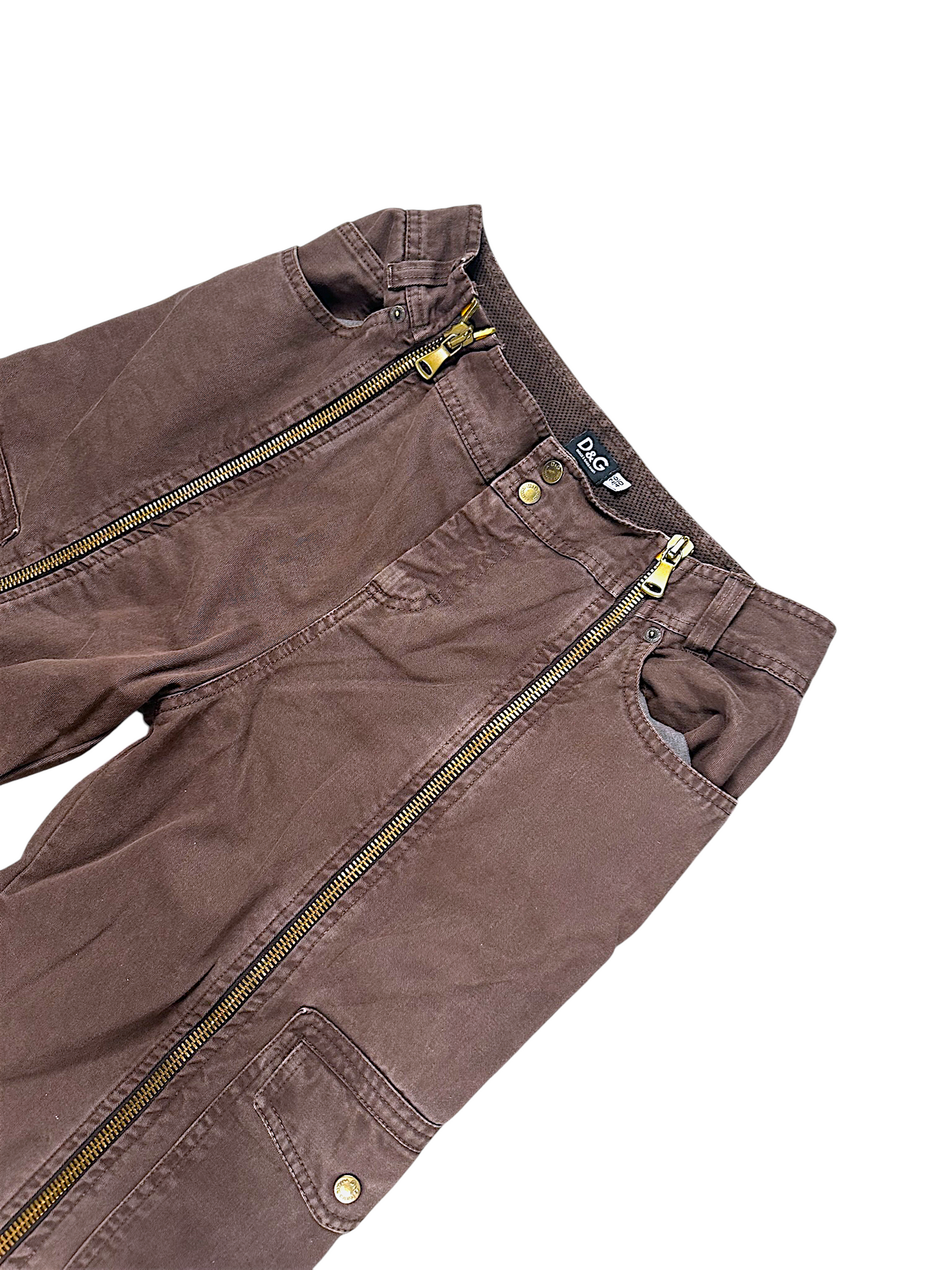 Vintage Dolce & Gabbana Y2K Flared Cargo Damen (L)