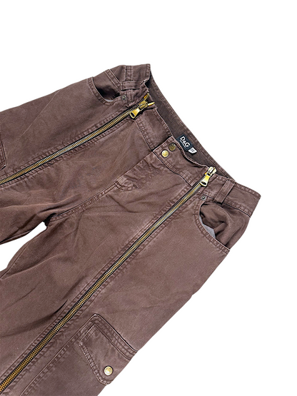 Vintage Dolce & Gabbana Y2K Flared Cargo Damen (L)
