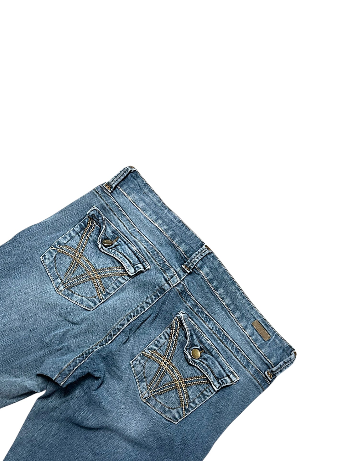 Vintage Embroidery Y2K Bootcut / Flared Damenjeans (XL)