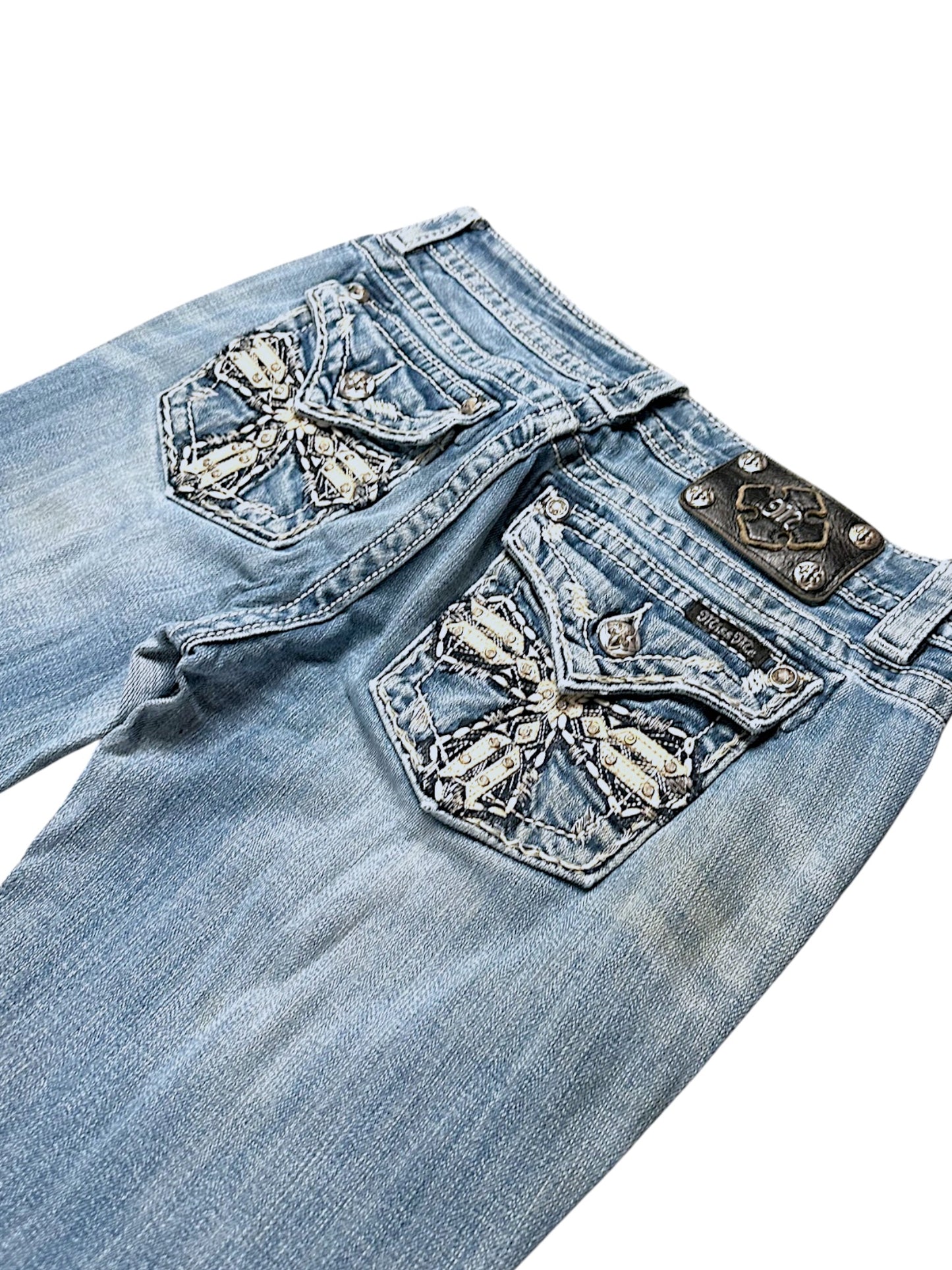Vintage Miss Me Y2K Low Waist Bootcut / Flared Damenjeans (S)