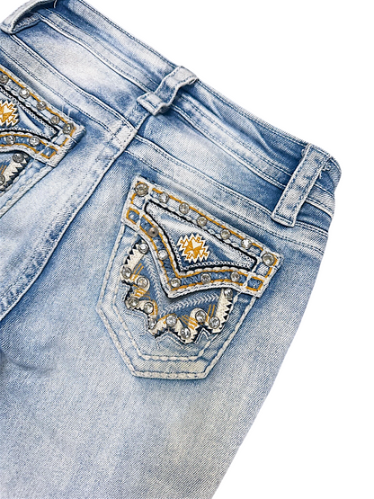 Vintage Fire & Rain Y2K Low Waist Bootcut Damenjeans (XS)