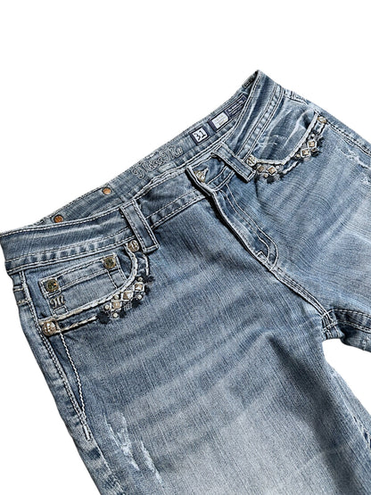 Vintage Miss Me Y2K Low Waist Bootcut / Flared Damenjeans (L)