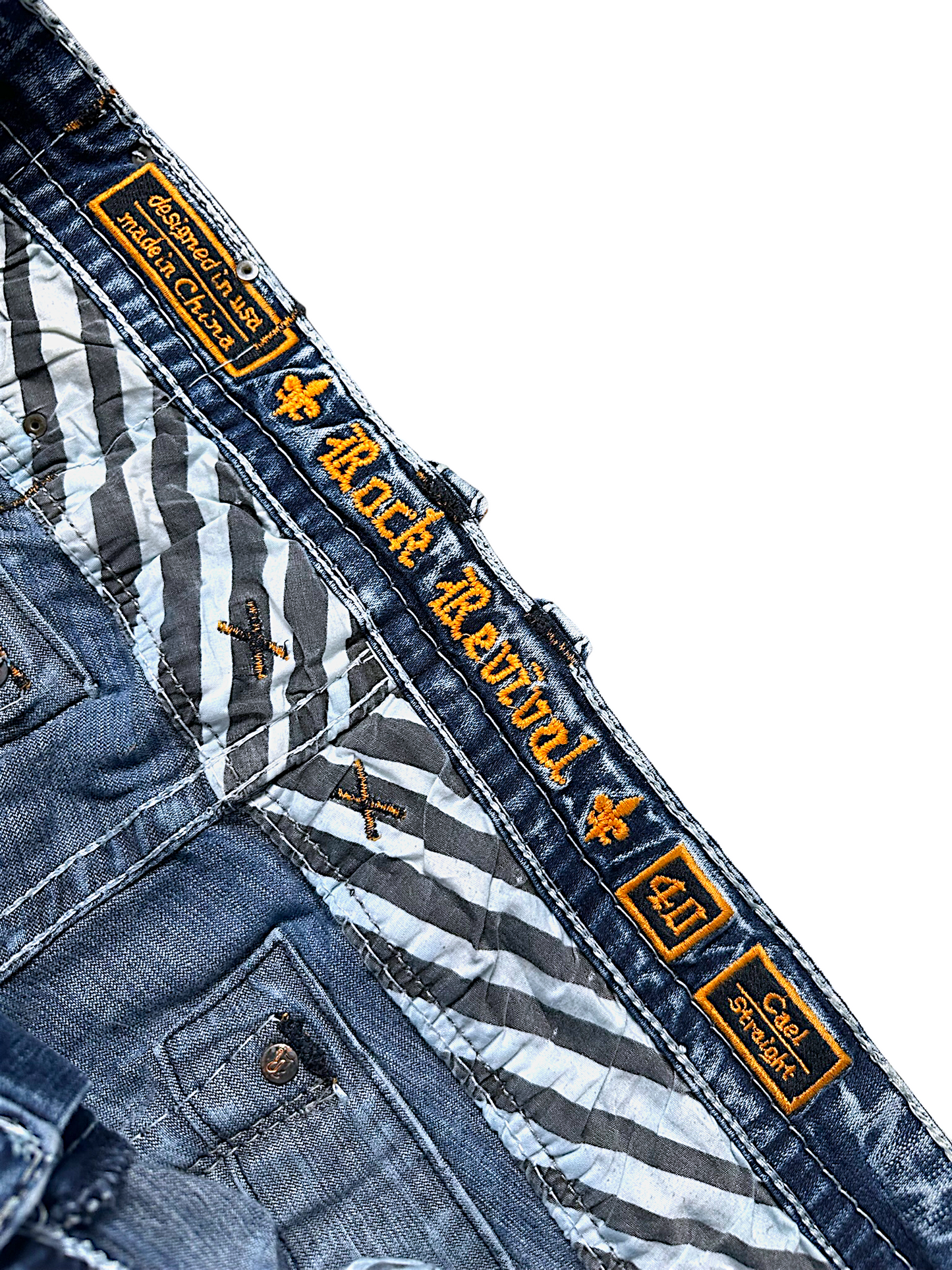 Vintage Rock Revival Y2K Straight Leg Jeans (L)