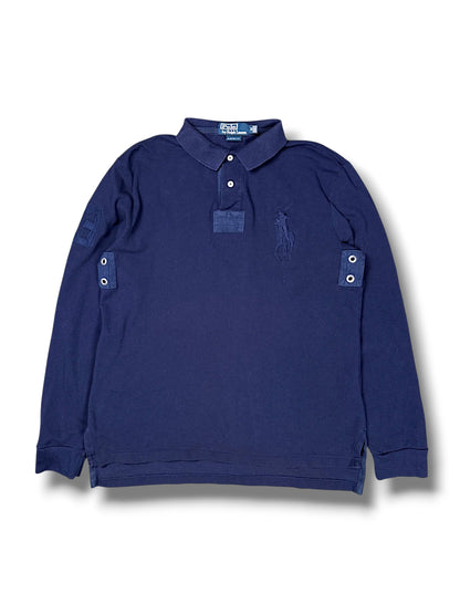 Vintage Ralph Lauren „Big Pony“ Langarm Polo (M)
