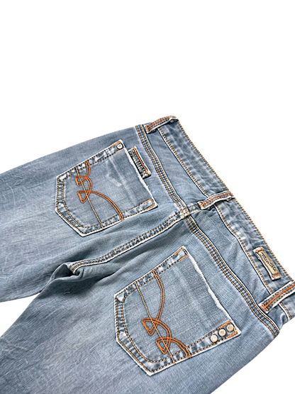 Vintage Miss Me Y2K Low Waist Bootcut / Flared Damenjeans (M)