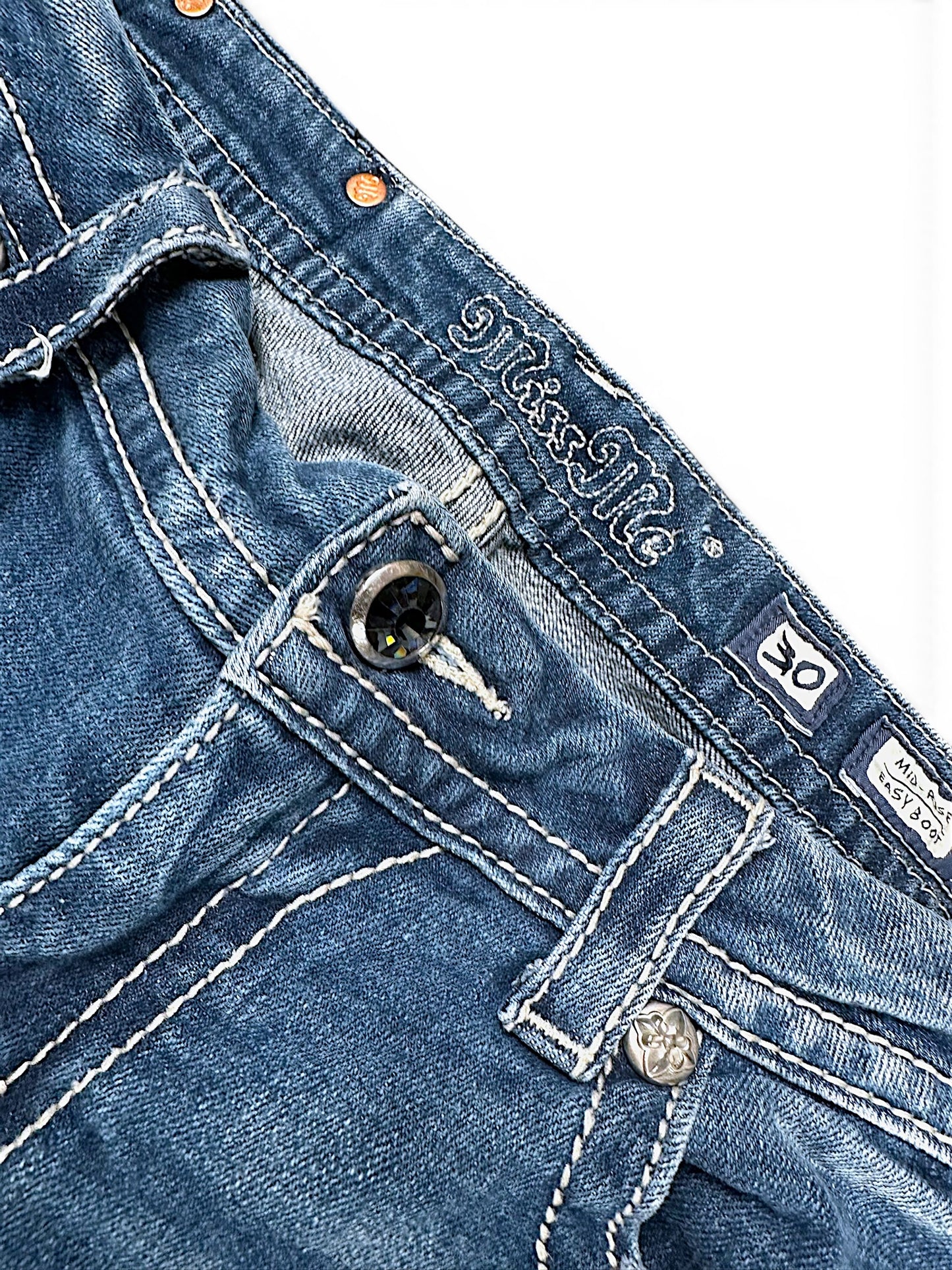 Vintage Miss Me Y2K Bootcut / Flared Damenjeans (XL)