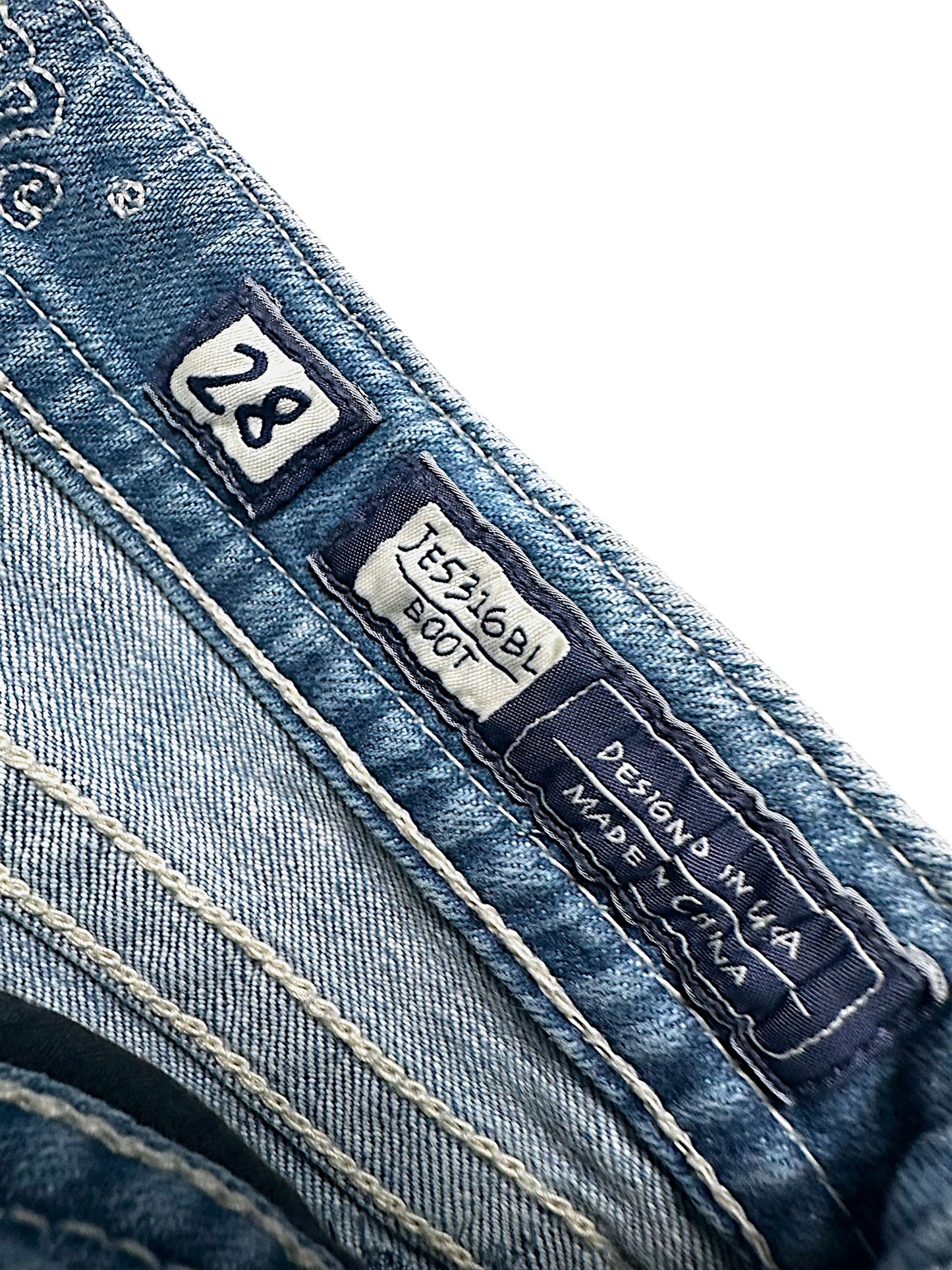 Vintage Miss Me Y2K Low Waist Bootcut / Flared Damenjeans (M)