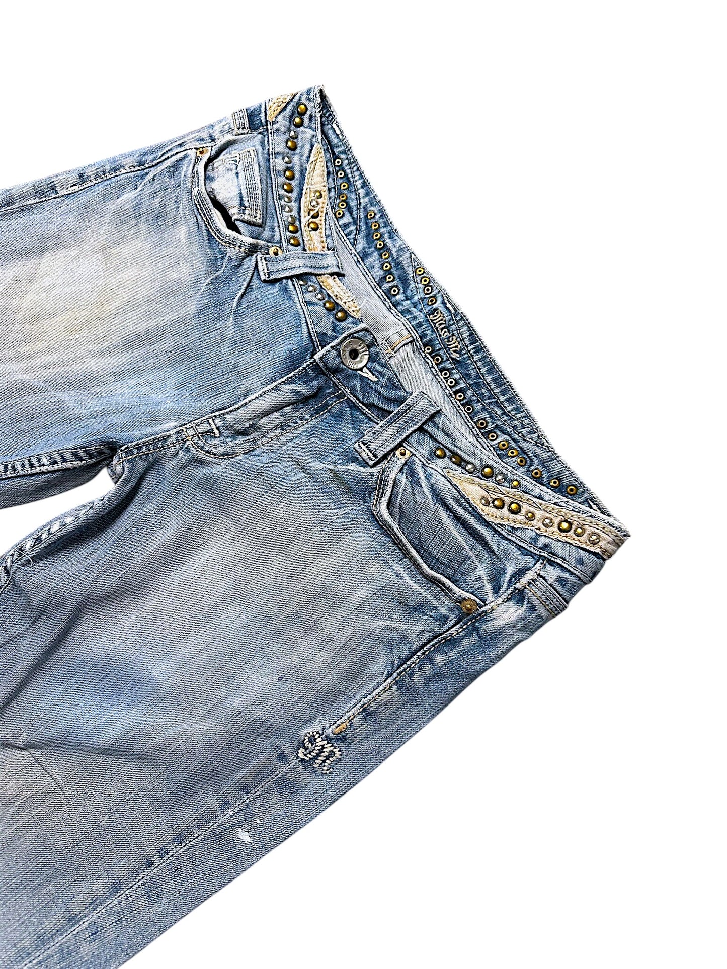 Vintage Miss Me Y2K Low Waist Bootcut / Flared Damenjeans (L)