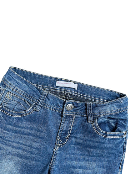 Vintage No Boundaries Y2K Low Waist Bootcut Damenjeans (M)