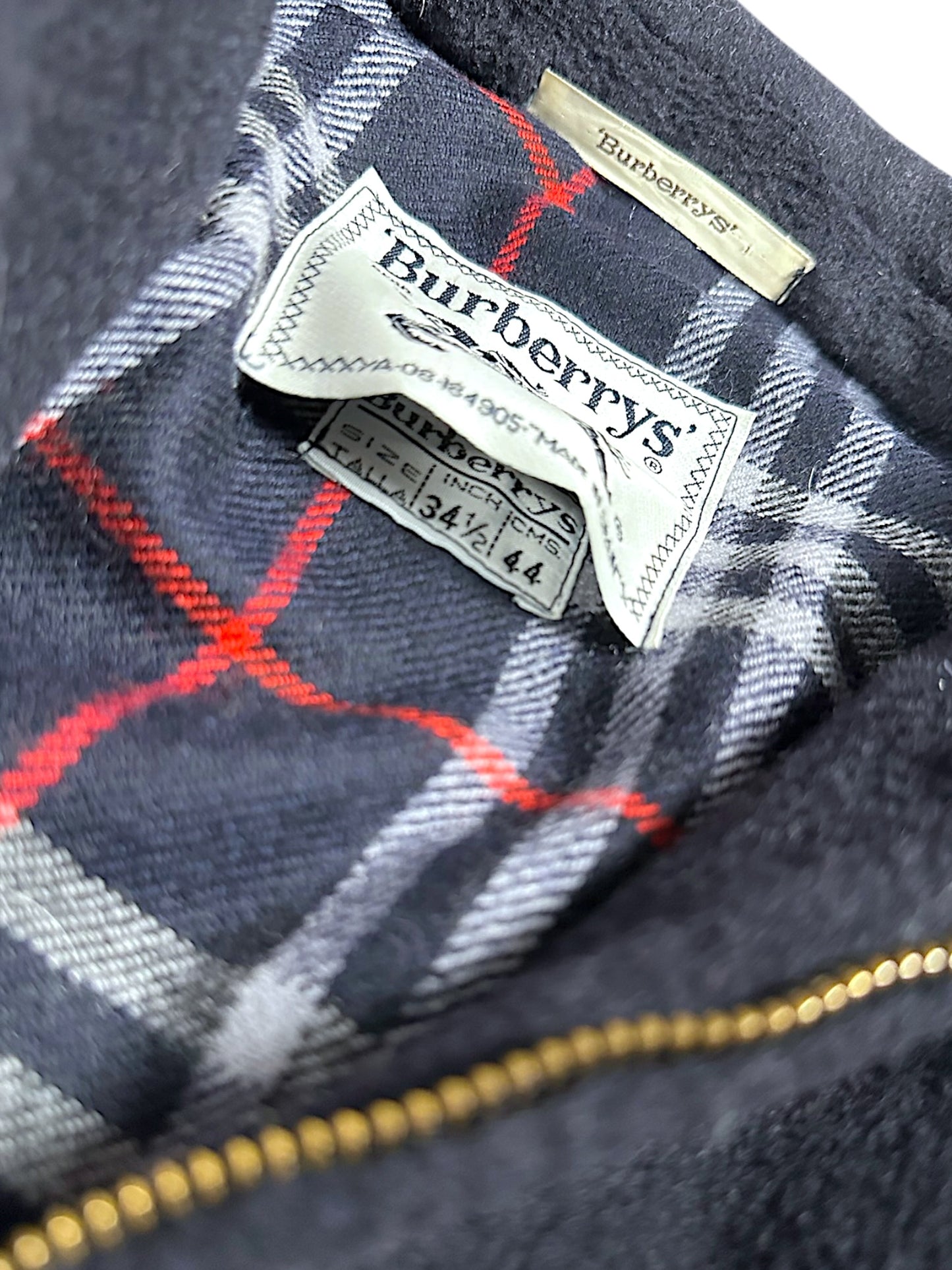 Vintage Burberry Harrington Wolljacke (S)