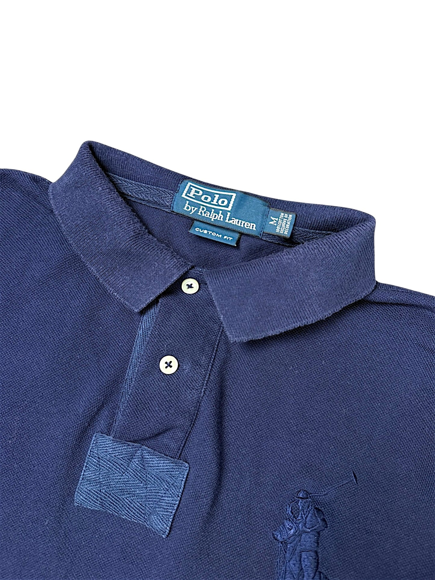 Vintage Ralph Lauren „Big Pony“ Langarm Polo (M)