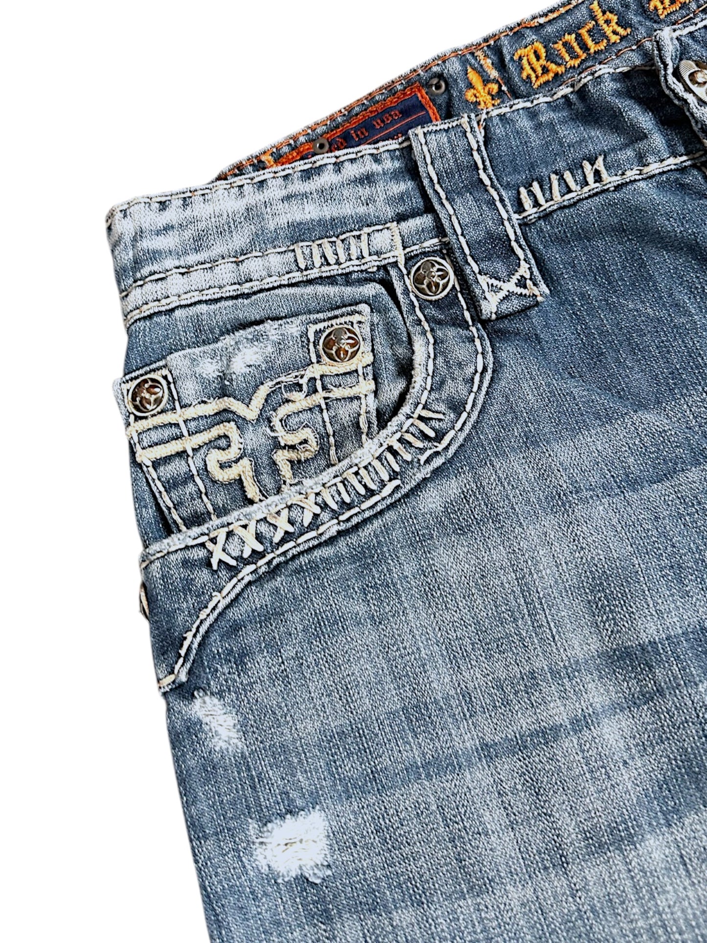 Vintage Rock Revival Y2K Baggy Jeans (M)