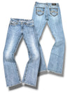 Vintage Miss Me Y2K Bootcut / Flared Damenjeans (XL)