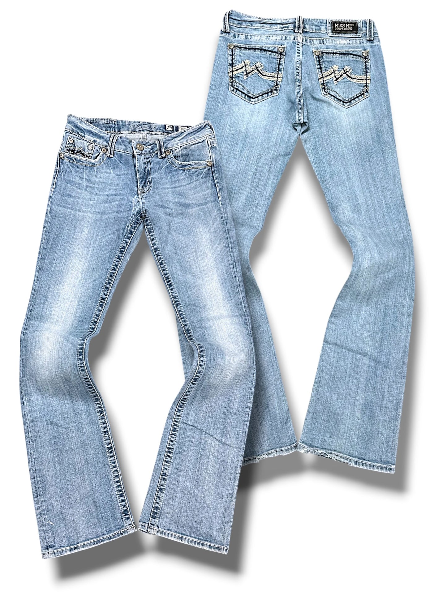 Vintage Miss Me Y2K Bootcut / Flared Damenjeans (XL)