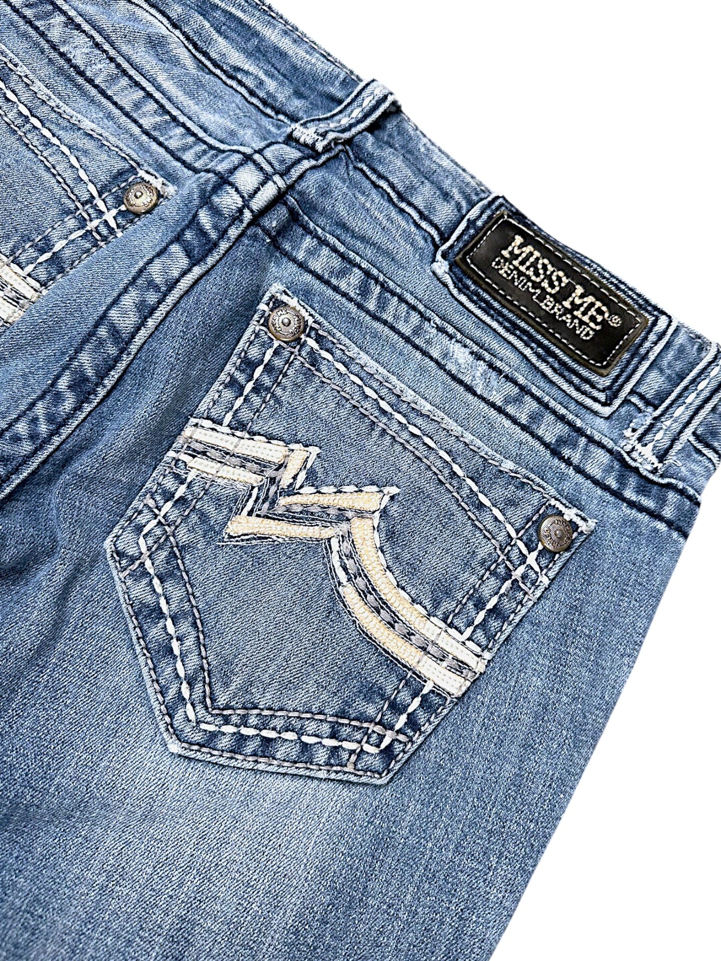 Vintage Miss Me Y2K Low Waist Bootcut / Flared Damenjeans (M)