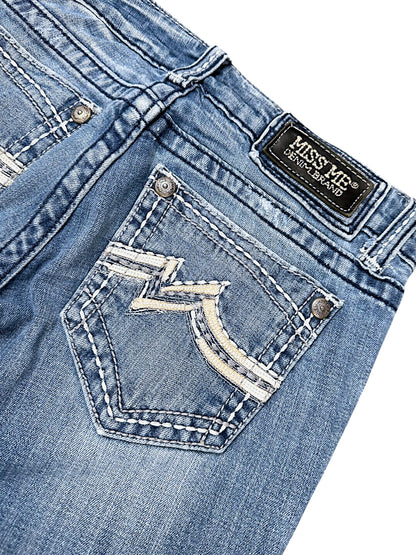 Vintage Miss Me Y2K Low Waist Bootcut / Flared Damenjeans (M)