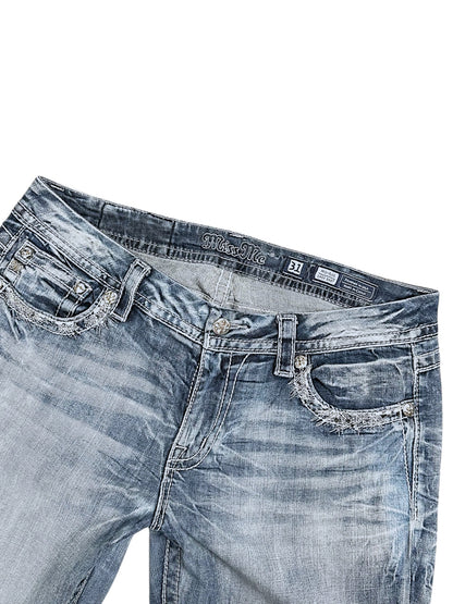 Vintage Miss Me y2k low waist Bootcut Damenjeans (L)