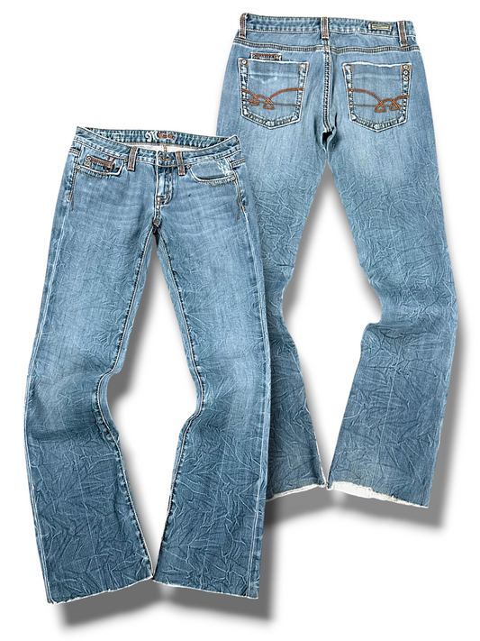 Vintage Miss Me Y2K Low Waist Bootcut / Flared Damenjeans (M)
