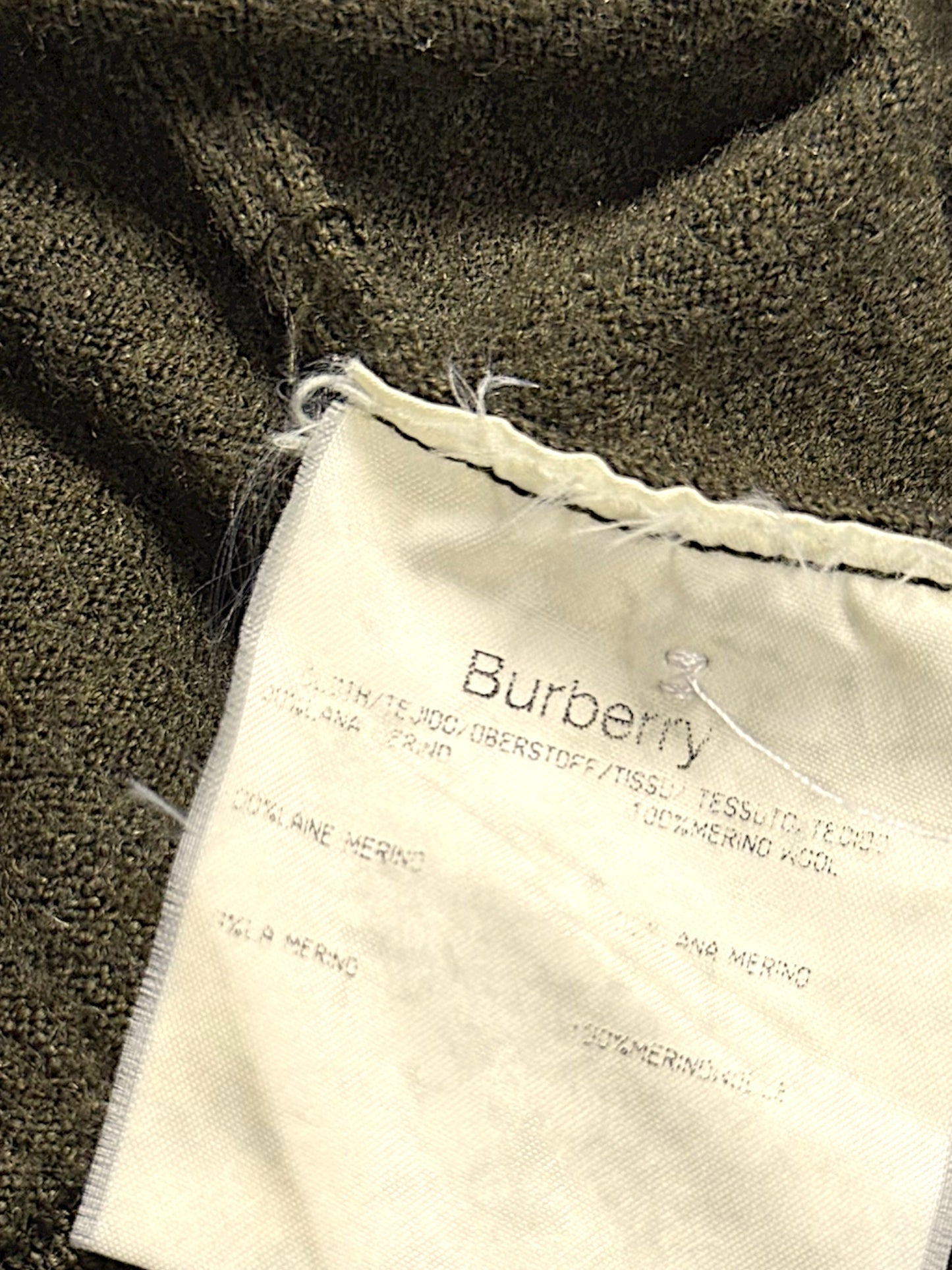 Vintage Burberry Pullover mit Kragen Damen (S)