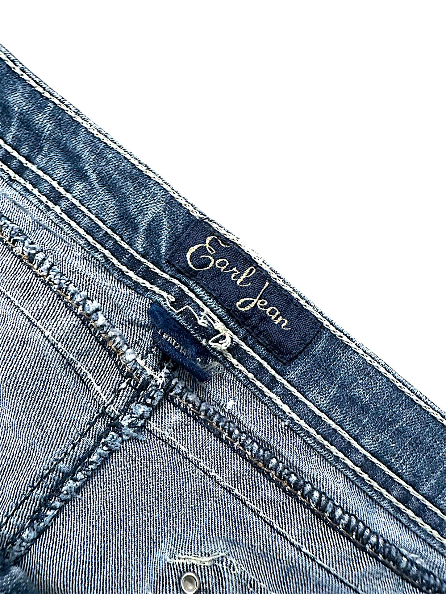 Vintage Embroidery Y2K Bootcut / Flared Damenjeans (M)