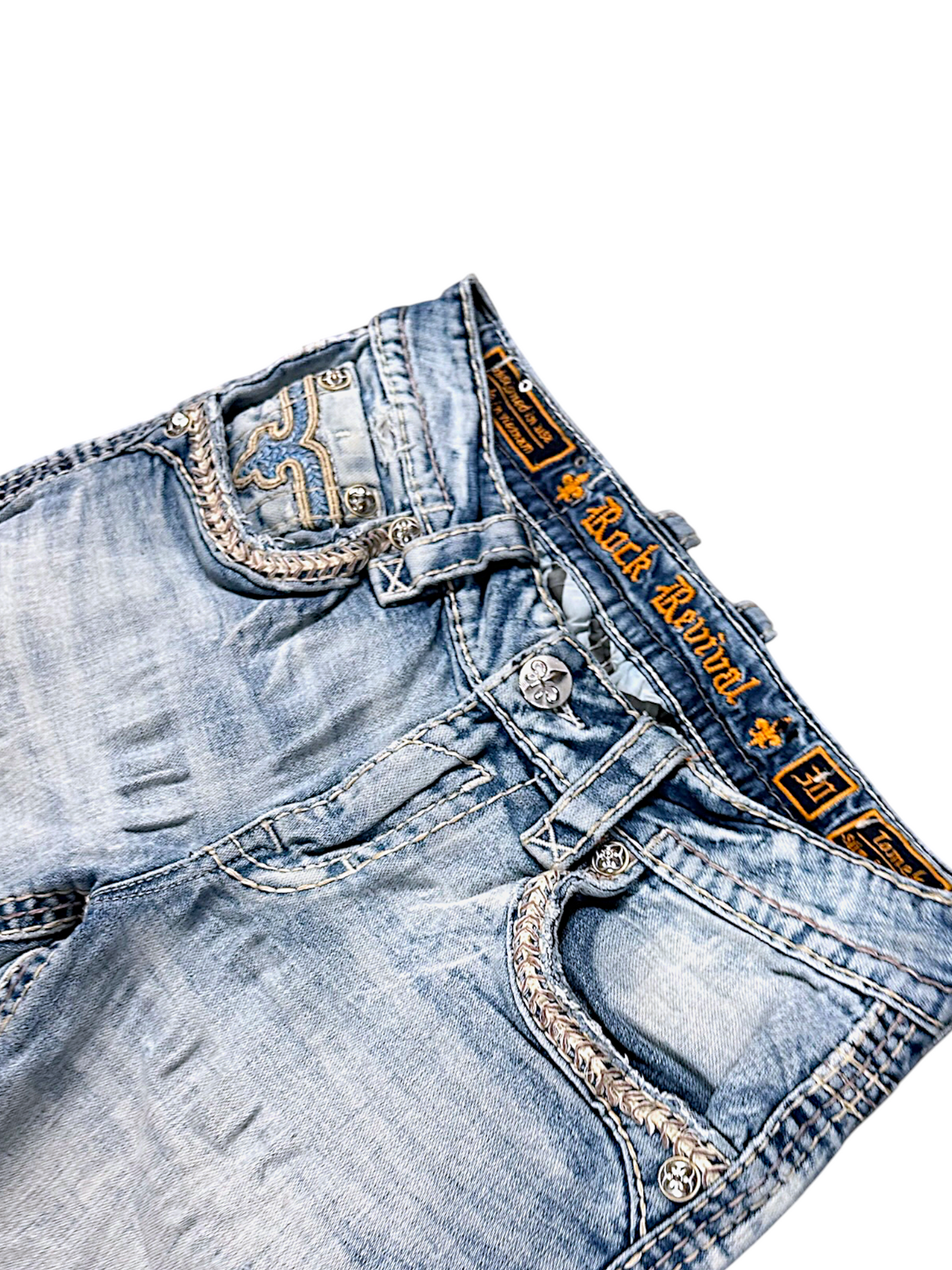 Vintage Rock Revival Y2K Straight Leg Jeans (S)