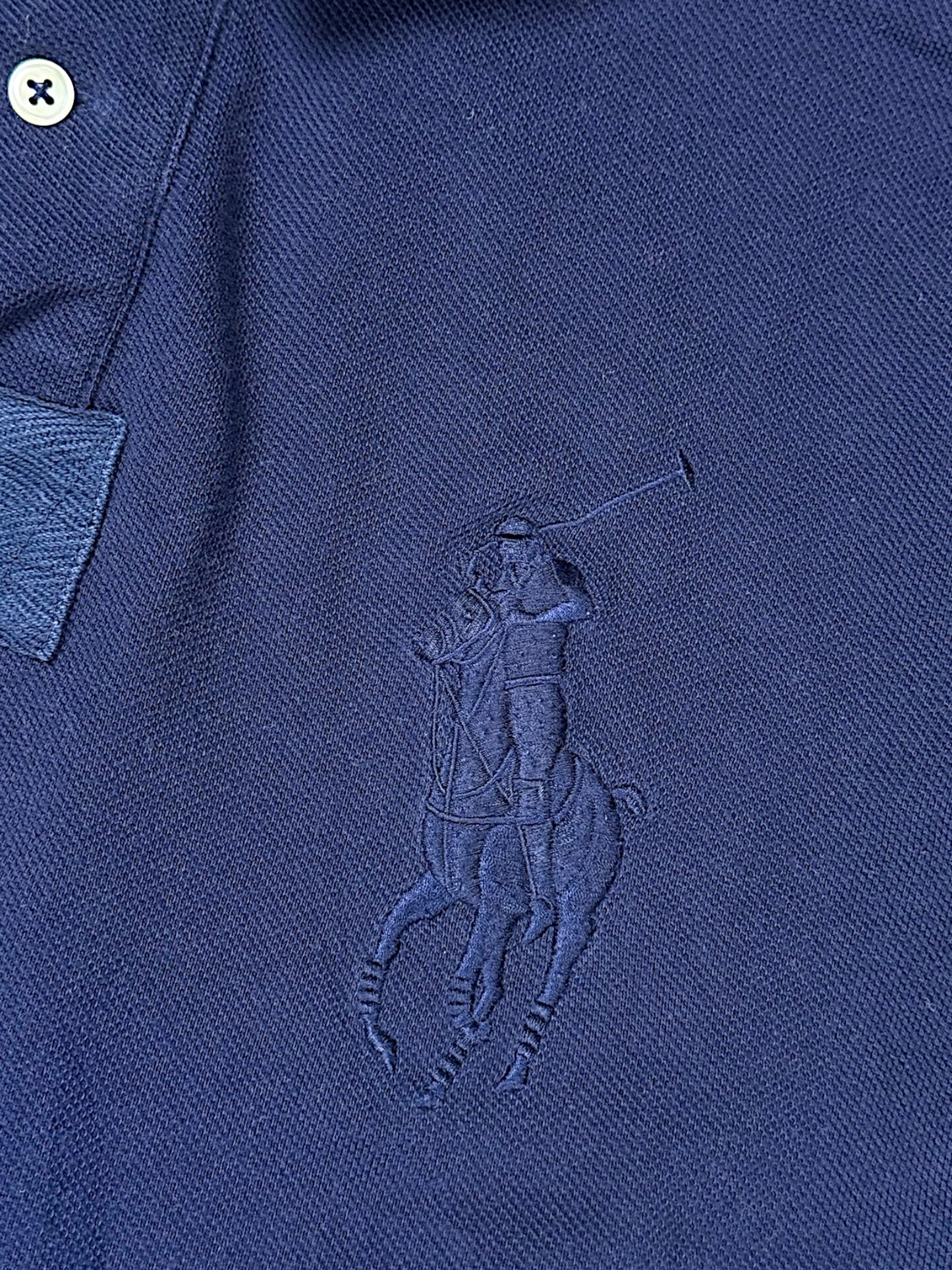Vintage Ralph Lauren „Big Pony“ Langarm Polo (M)