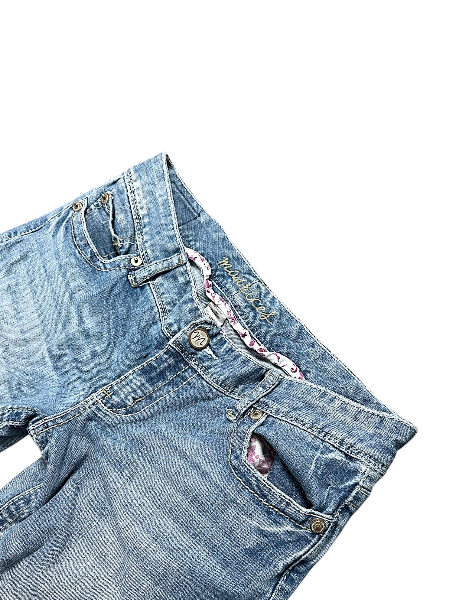 Vintage Embroidery Y2K Low Waist Bootcut / Flared Damenjeans ( )