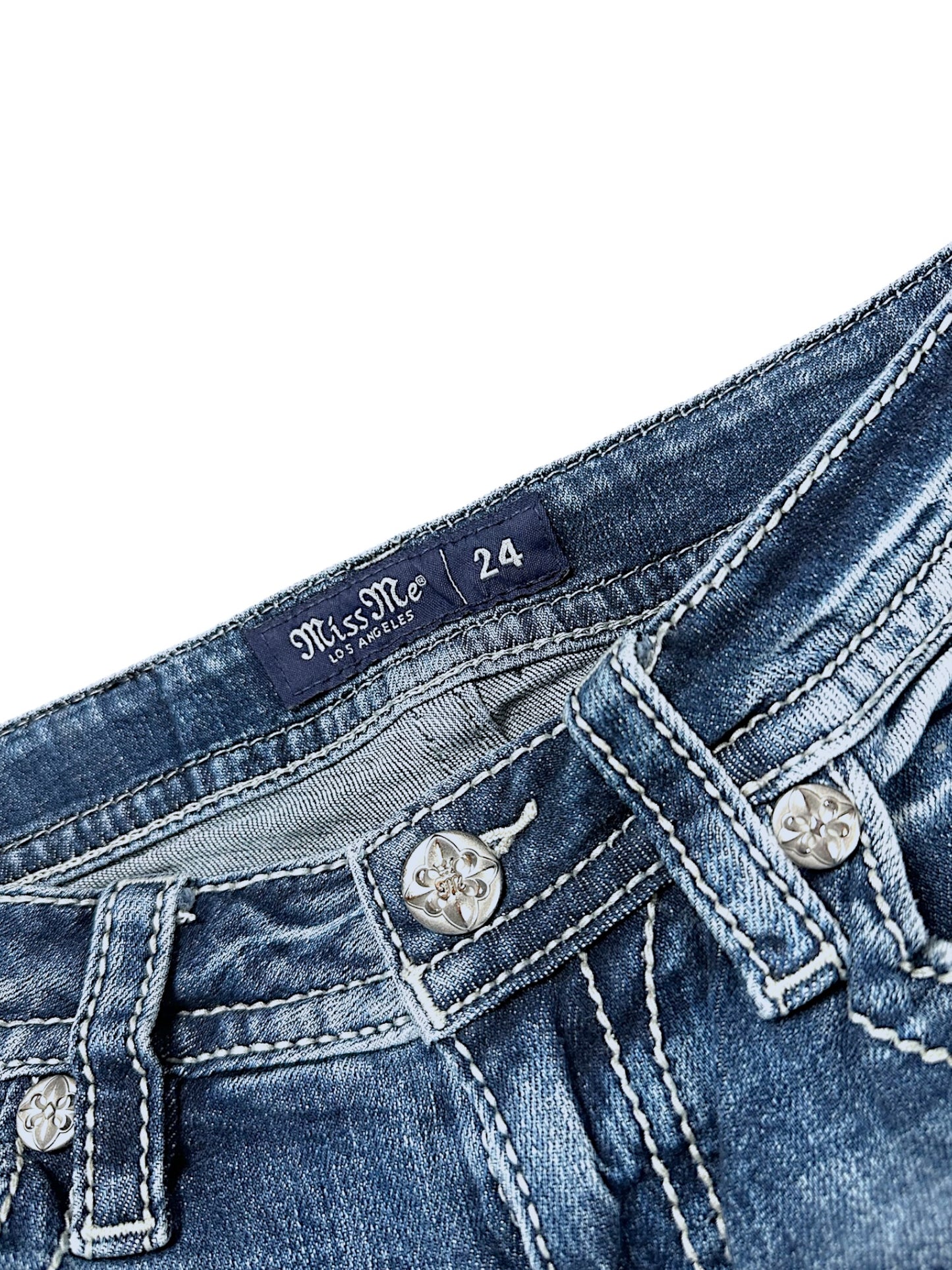 Vintage Miss Me Y2K Low Waist Bootcut / Flared Damenjeans (S)