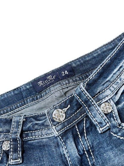 Vintage Miss Me Y2K Low Waist Bootcut / Flared Damenjeans (S)